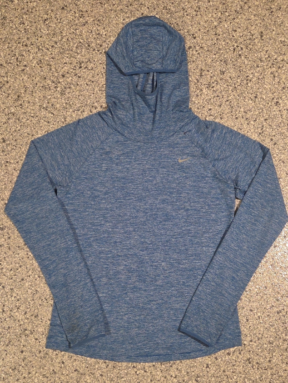 Blue Nike Running Hooded Longsleeve Size Medium